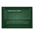 thumbnail image 2 of Periodic Table Cutting Board, Chemistry Science Inspirational Elements Art for, Decorative Tempered Glass Cutting and Serving Board, Large Size, Dark Green and White, by Ambesonne, 2 of 5