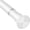 White, variant on Black Small Shower Curtain Rod 16 to 36 Inches Adjustable, 1 Inch Diameter Heavy Duty Tension Curtain Rods No Drill, Rust-Resistant Tension Rod for Bathroom, 1 Pack