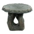 thumbnail image 4 of Solid Rock Stoneworks Concrete Driftwood Table - Outdoor Use - 18" Tall - Autumn Brown, 4 of 4