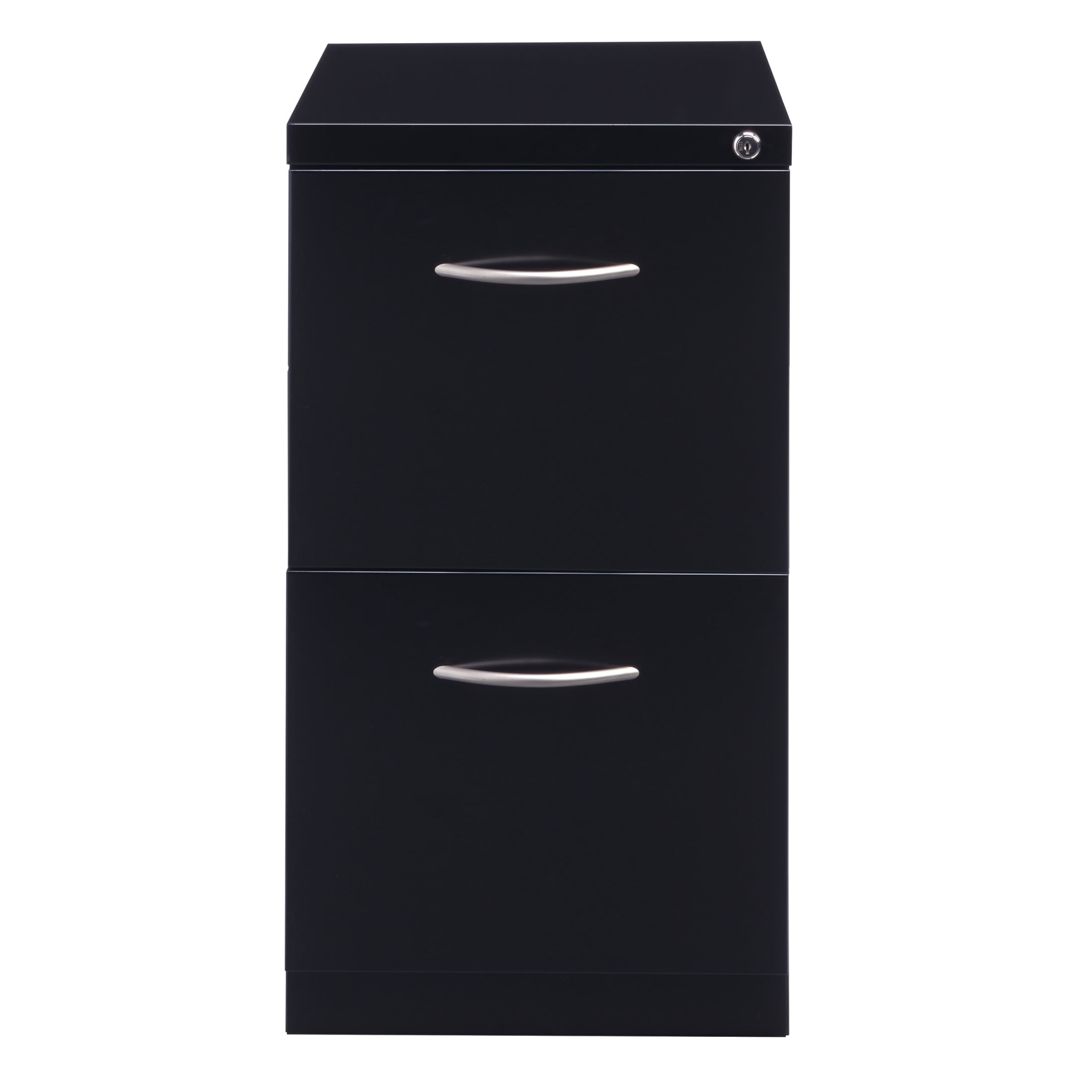 Hirsh 23" Deep Mobile Pedestal File Cabinet 2 Drawer File-File, Letter Width, Black