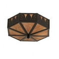 thumbnail image 4 of Meyda Tiffany 202202 Pinecone 4 Light 16" Wide Flush Mount Ceiling Fixture - Solar Black, 4 of 5