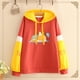thumbnail image 5 of Minnieouse Sudadera con capucha estampada de algodón con capucha de manga larga deportes deportes mujer ropa Prendas para la parte del cuerpo Rojo amarillo M, 5 of 6