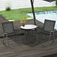 thumbnail image 4 of Costway 2 PCS Patio Folding Rocking Chair Heavy-Duty Metal Frame Rockers Outdoor Black, 4 of 8