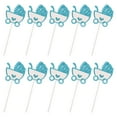 thumbnail image 4 of FOMIYES Cupcake Toppers Blue Paper 10Pcs 2x2in, 4 of 8
