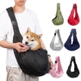 thumbnail image 1 of LiMimmuu Pet Backpack With Shoulder Strap Hook Small Bag On Pet Backpack Shoulder Strap Comfortable Single Sling Pet Puppy Handbag with Shoulder Hook Small for Traveling with Cats And Dogs, 1 of 7