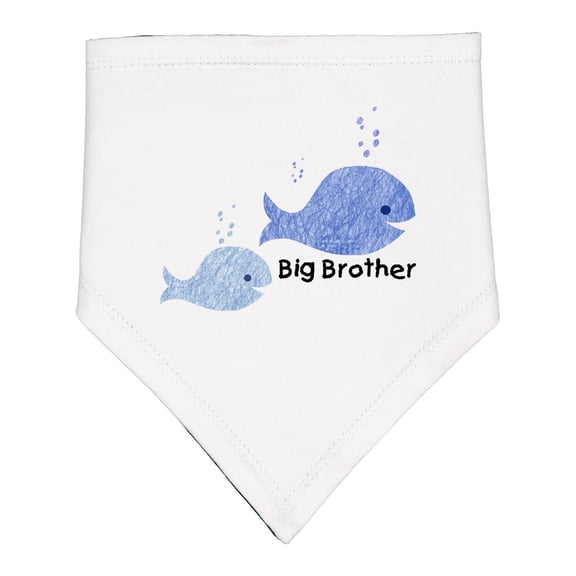 Inktastic Big Brother with Lil' Brother Baby Bandana Bib