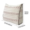 thumbnail image 4 of YingYouFu Printed 100 Percent Cotton Wedge Pillow, Soft Back Support Cushion for Sofa Bed Chair, Comfortable Triangle Lumbar Pillow for Living Room Bedroom, 4 of 6