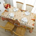 thumbnail image 5 of Fall Tablecloth 54 x 54 Inches, Fall Table Cloth Square, Autumn Pumpkin Red Truck Tablecloth for Home Kitchen Dining Decor, 5 of 6