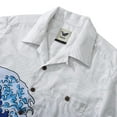 thumbnail image 2 of Wave Hawaiian Shirt For Men Japanese Aloha Shirt Cotton Short Sleeve Camp Shirt Japanese Ukiyo-e, 2 of 9