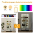 thumbnail image 4 of Jopath 4-Tier Glass Display Cabinet with LED,Tempered Glass Curio Cabinet,Floor Standing Display Case for Living Room,Home,Office,Rectangle, 4 of 8