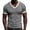Mens Shirts Gray, variant on V Neck T-Shirt Men Knitted Ribbed Short Sleeve Casual Athletic Workout Pullover Tops Fathers Gift S-3XL