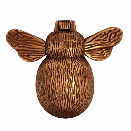 Shristy Hardware "Bee" Brass Door Knocker for Door Front - Exterior for Home Brass Door Knocker - (Pack of 1 Antique Copper Finish)