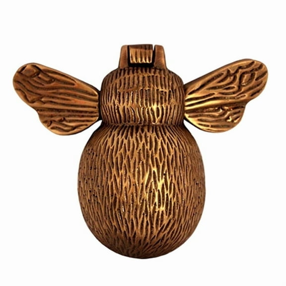 Shristy Hardware "Bee" Brass Door Knocker for Door Front - Exterior for Home Brass Door Knocker - (Pack of 1 Antique Copper Finish)