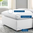 thumbnail image 4 of Modway Commix Down Filled Overstuffed Vegan Leather Ottoman in White, 4 of 8