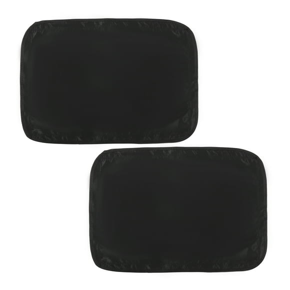 Unique Bargains 1set Black 23.23'x16.14' RV Door Window Shades Cover Sun Shade Screen Car Window Covers for Travel Trailer RV