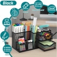 thumbnail image 6 of INTIGE Metal Mesh Pen Organizer with 2 Drawers and 5 Compartments, Versatile Pen Holder, Office Desk Organizers, 6 of 6