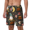 thumbnail image 2 of Balery Gnome Insect Frog Mens Swim Trunks Swim Shorts for Men Quick Dry Inseam Beach Shorts with Compression Liner Pocket-X-Large, 2 of 9