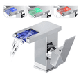 thumbnail image 1 of Grifo Para Lavabo De Baño Con Luz Led, 3 Colores Cambiantes Acabado Brillante Xtellar Color Plateado, 1 of 3