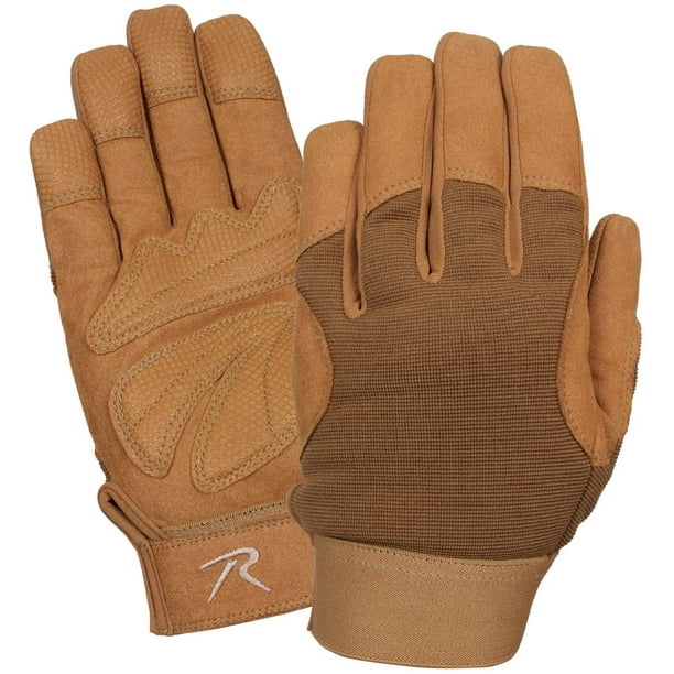 Rothco Rothco Military Moisture Wicking Mechanics Glove Coyote Brown Large