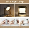 thumbnail image 2 of EEEkit Rechargeable LED Lantern Lamp, Dimmable Multi-Functional Portable Night Light for Bedroom Outdoor Camping, 2 of 7