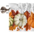 thumbnail image 6 of Harvest Pumpkin Curtains Valance for Bedroom Living Room, Thanksgiving Fall Maple Leaves Curtains & Drapes Rod Pocket Seasonal Autumn Valance for Kitchen Window Curtains Over Sink 54x18in,1 Panel, 6 of 6
