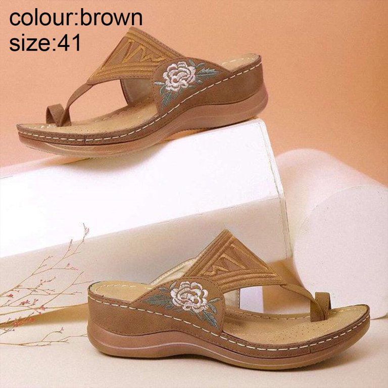 Tri color orthopedic cheap sandals