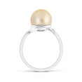 thumbnail image 2 of ANGARA Golden South Sea Cultured Pearl Solitaire Bypass Ring in 14K White Gold for Women | June Birthstone, Birthday, Anniversary, Jewelry Gift for Women | Pearl Ring, 2 of 7