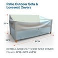 thumbnail image 3 of Budge XLarge 88"W 36"Deep Blue Patio Sofa Cover, All-Seasons, 3 of 6