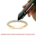 thumbnail image 7 of Round Cut Lab Created Moissanite Diamond Half Eternity Engagement Anniversary Wedding Band Ring In 10K Yellow Gold(G-H Color,VVS1 Clarity,0.40 Cttw)-5, 7 of 7