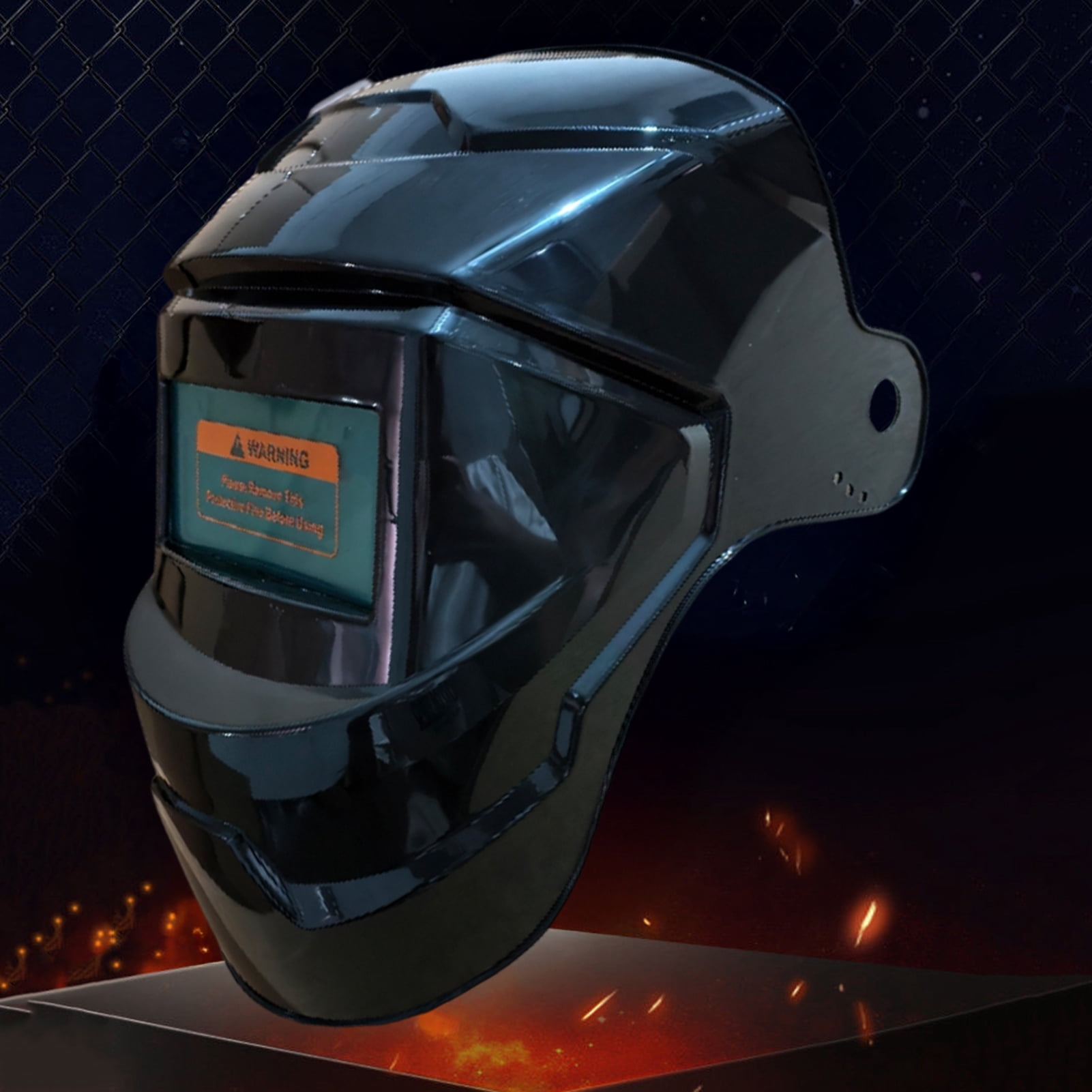 Welding Face Guard with Auto-Dimming Protection Heat-Resistant Welding Helmet Auto Darkening LCD Clear Welding Shield Grinding Hood Kit