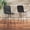 Black, variant on Safavieh Minerva Weaved Bohemian Mid Back Metal and Rattan Stools, Black (Set of 2)