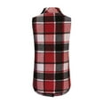 thumbnail image 5 of Zshosam Womens Plaid Vest for Women Fall Winter Sleeveless Blazer Jackets(Red,XL), 5 of 6