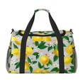 thumbnail image 1 of Fotbe Lemon Seamless Pattern Oil Painting Effect Bolsa de Viaje con Estampado, Bolsa de Fin de Semana para Mujer con Compartimento para Zapatos, Bolsa de Gimnasio con Bolsillo Húmedo, 1 of 7