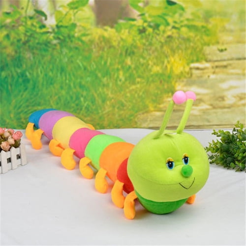 Colorful Inchworm Plush Toy Soft Caterpillar Cushions Child Baby Toy Doll MA 