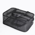 thumbnail image 2 of Factory Direct Men's Multi-functional Mesh Bath & Fitness Organizer: Portable Toiletry Storage Bag for Swimming, Gym, Travel - Durable Design with Multiple Compartments, Medium Gray (30*10*20cm), 2 of 6