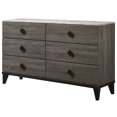 thumbnail image 1 of ACME Avantika Dresser in Faux Marble and Rustic Gray Oak, 1 of 4