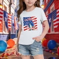 thumbnail image 4 of ZVNAΖH Unisex Kids' Independence Day Print T-Shirt, Boys & Girls Casual Short Sleeve Crew Neck Patriotic Top for 2-14 Years, 4th of July Streetwear, 4 of 6