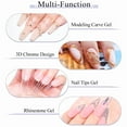 thumbnail image 5 of MEET ACROSS 10ml Clear Solid Nail Tips Gel Non Stick Hand Nail Art Semi Permanent Extension Carving Flower UV Nail Gel Polish, 5 of 10