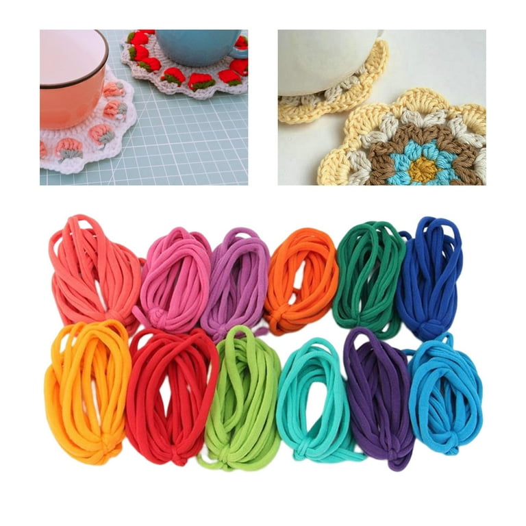 90 Pcs Loom Potholders Loops, 6 Colors Elastic DIY Loops Weaving