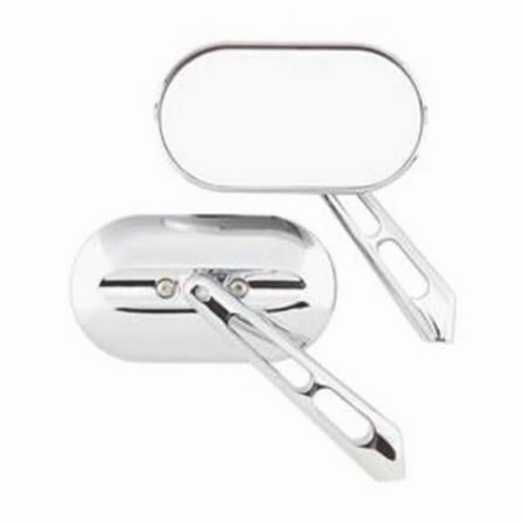 Kuryakyn Magnum Mirrors with Flat Glass Chrome SM (5" x 2-5/8") (1428)