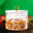 thumbnail image 4 of Glass Saucepan With Lid Microwave Heating Cookware For Milk For Pasta, 4 of 5