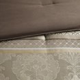 thumbnail image 4 of Bellagio 7 Piece Jacquard Comforter Set Brown Queen, 4 of 4