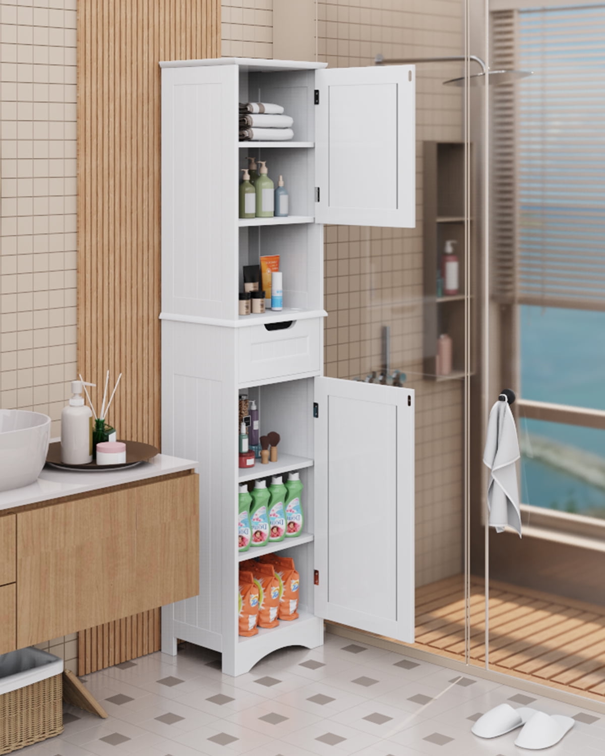 50+ Tall Bathroom Cabinet with Drawers - Kitchen Design and Layout Ideas  Check mo…