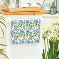 thumbnail image 4 of Lemon Blue Flowers Floral Summer Kitchen Towels Dish Towels, 18x26 Inch Seasonal Decoration Hand Towels Set of 2, 4 of 6