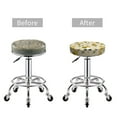 thumbnail image 5 of Daiia Gnomes Bees And Sunflowers Stool Covers Round,Round Bar Stool Covers Waterproof Bar Chair Covers Washable Stool Cushion Slipcover for 12-14 Inch Chair-13 inch, 5 of 7