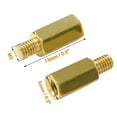 thumbnail image 3 of 50 Pieces M3 9+4mm Hex Standoff Spacer Male to Female Thread Brass Spacer Standoff Hexagonal Spacers Standoffs Screws Nuts for PC PCB Motherboard, 3 of 7