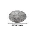 thumbnail image 2 of Round Faux Fur Rug for Bedroom and Living Room - Soft Tie-Dyed Carpet Mat for Chair, Coffee Table, or Floor Decor, 2 of 4