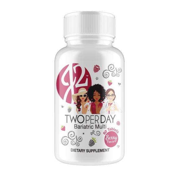 J2 Two per Day Berry Bariatric Chewable Tablets by Bariatric Eating