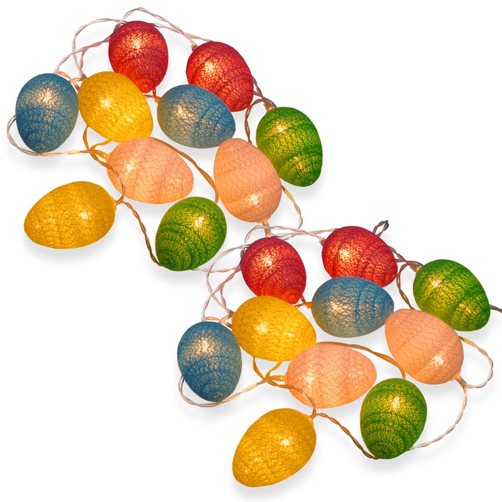 National Tree Company Battery Operated Easter Egg Light String TwoPack
