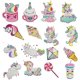 thumbnail image 2 of Pintura de diamantes para niños, unicornio, pegatinas de diamantes 5D para manualidades y decoración del hogar para niños, incluye 12 pegatinas de diamantes, 2 bolígrafos de pintura de diamantes, 2, 2 of 6